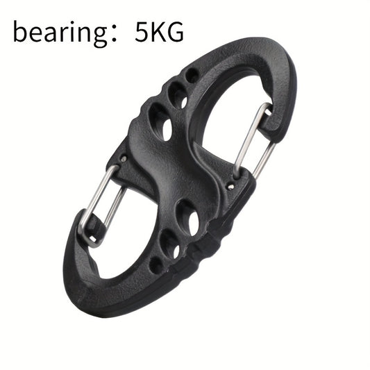 10pcs Carabiner Spring Hooks for Outdoor Backpacks Camping Fishing
