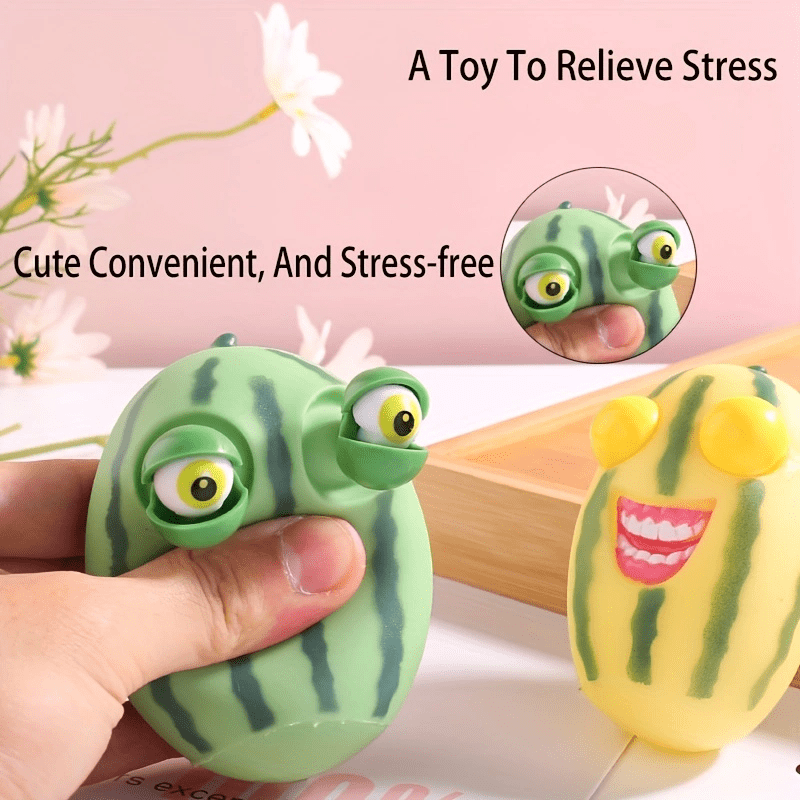 Watermelon Stress Relief Fidget Toy with Pop Out Eyes