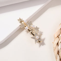 Rhinestone Hair Clip Shooting Star Duck Billed Clip Women Girls Hair Acces