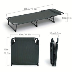 Portable Folding Bed for Outdoor Travel Camping Office Lunch Break