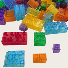 500G Pack Large Particle Building Blocks ABS Material Random Colors DIY