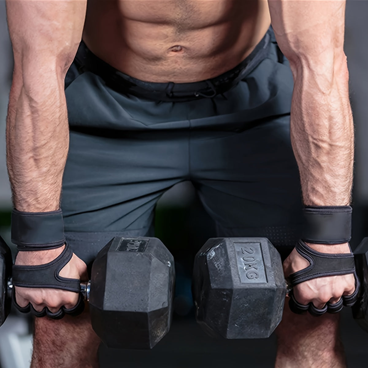 Silicone Non-slip Weightlifting Gloves Half Finger Wrist Guard Cycling Gloves