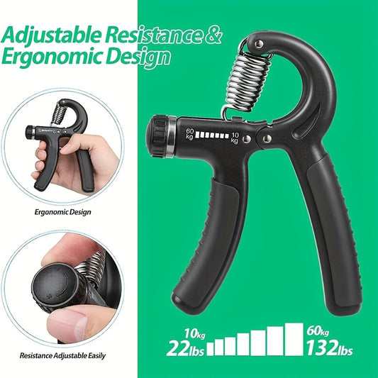 Adjustable Resistance Hand Exerciser 5-60kg Strength Trainer