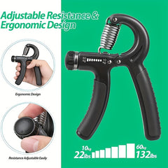 Adjustable Resistance Hand Exerciser 5-60kg Strength Trainer