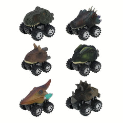 6pcs Pull Back Dinosaur Cars Animal Toys for Boys Girls