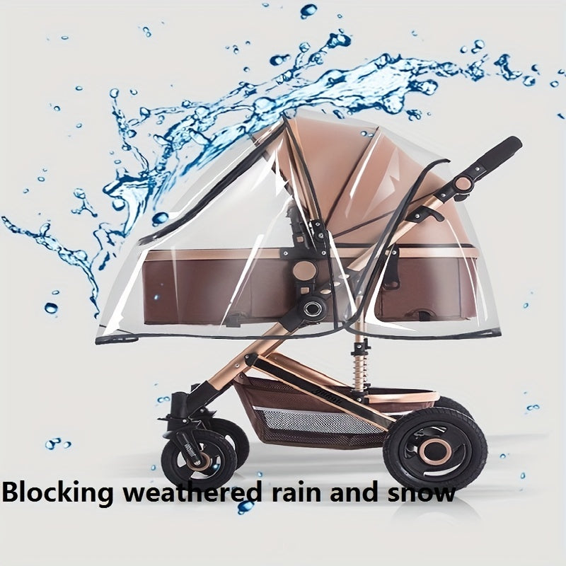 Stroller Rain Cover Wind Rainproof Dustproof Ventilation EVA Material