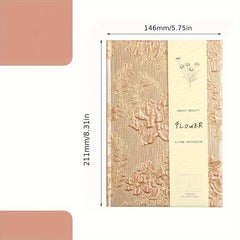Embossed Fabric Covered Notebook with Textured Finish