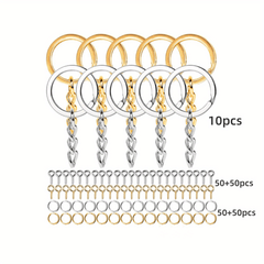 Pin Vise Hand Drill 10pcs Bit Drill Press Vise 210 PCS Keychain Supplies