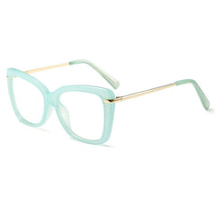 Clear Lens Cat Eye Glasses Light Blocking Anti Fatigue
