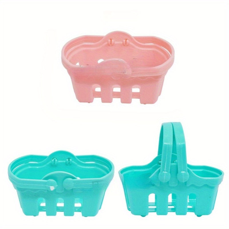 2pcs Mini Shopping Basket Portable Supermarket Toy