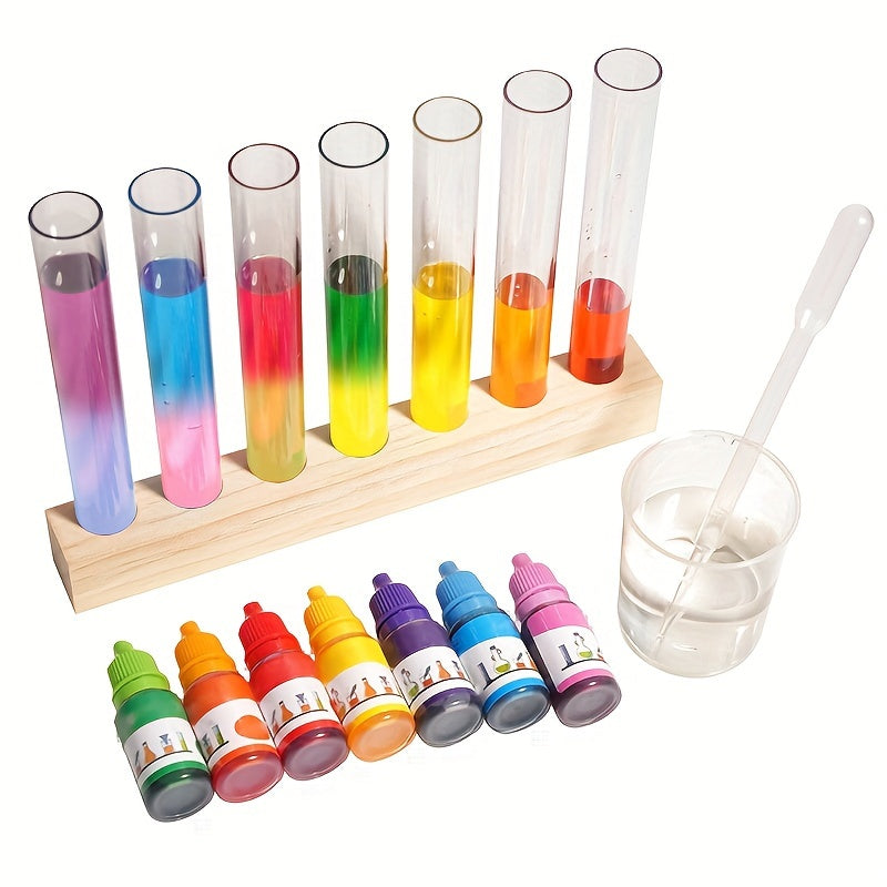 Kids Mixing Test Tube Experiment Kit Educational Sensory Learning Set