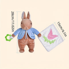 Plush Soothing Towel Baby Pacifier Doll Infant Saliva Towel for Pacifying