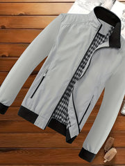 Men's Soft Shell Lapel Jacket Windproof & Waterproof