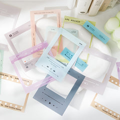 10pcs Border PET Stickers Translucent Music Journal DIY Decoration