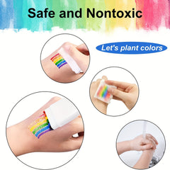 Rainbow Stripe Face Graffiti Pen for Pride Celebration