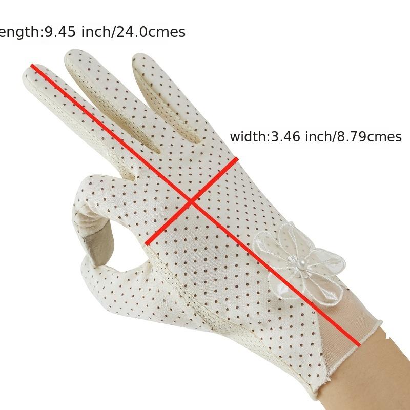 Sunblock Lace Gloves Women's Cycling Thin Touch Screen Gloves
