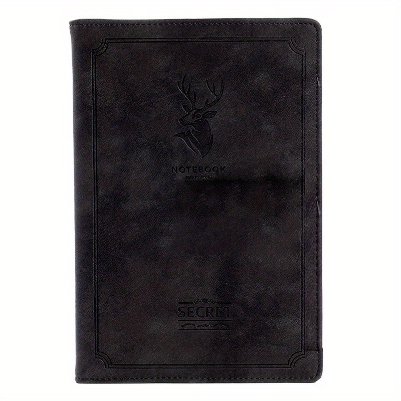 A5 Soft Leather Deer Head Notebook