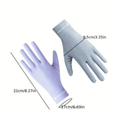 Sunscreen Gloves Thin Breathable Full Finger UV Protection Gloves