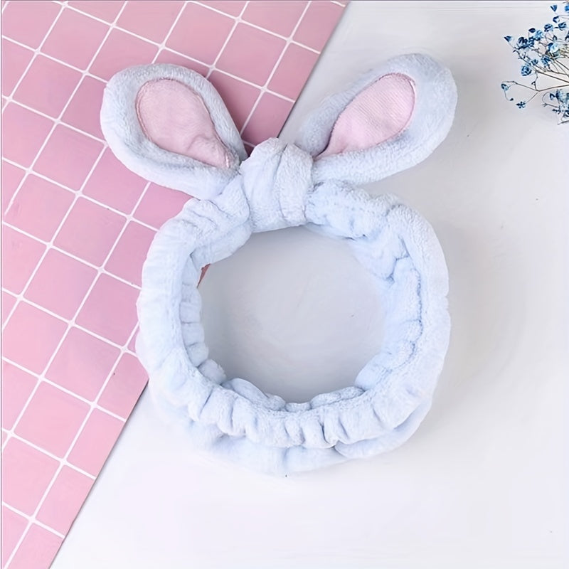 Fluffy Makeup Headband Coral Fleece Hair Band