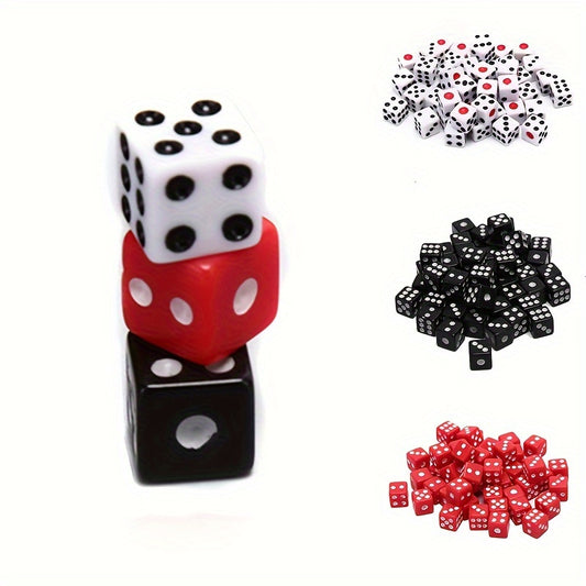 50pcs Gaming Dices Standard 6-Sided Dice for Parties and Board Games