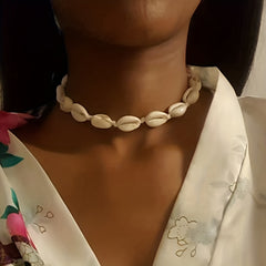 Shell Braided Bracelet Hawaiian Style Beach Necklace
