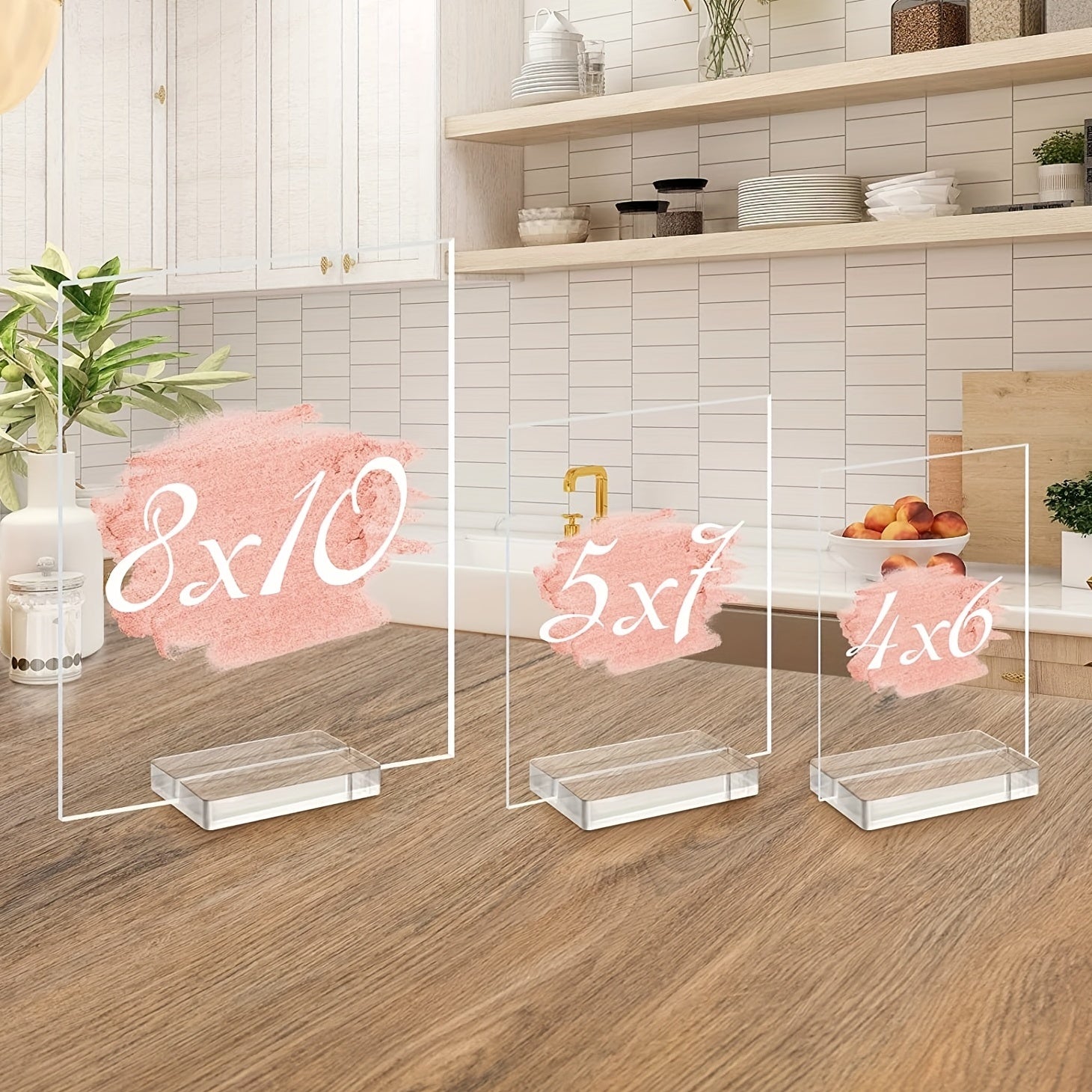 Clear Acrylic Place Card Holders - Set of 20 - Ideal for Weddings and Parties