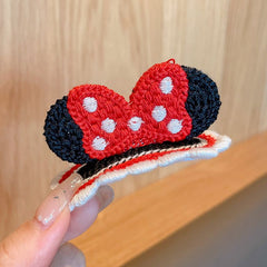 Wool Knitted Bow Children's Hair Clip