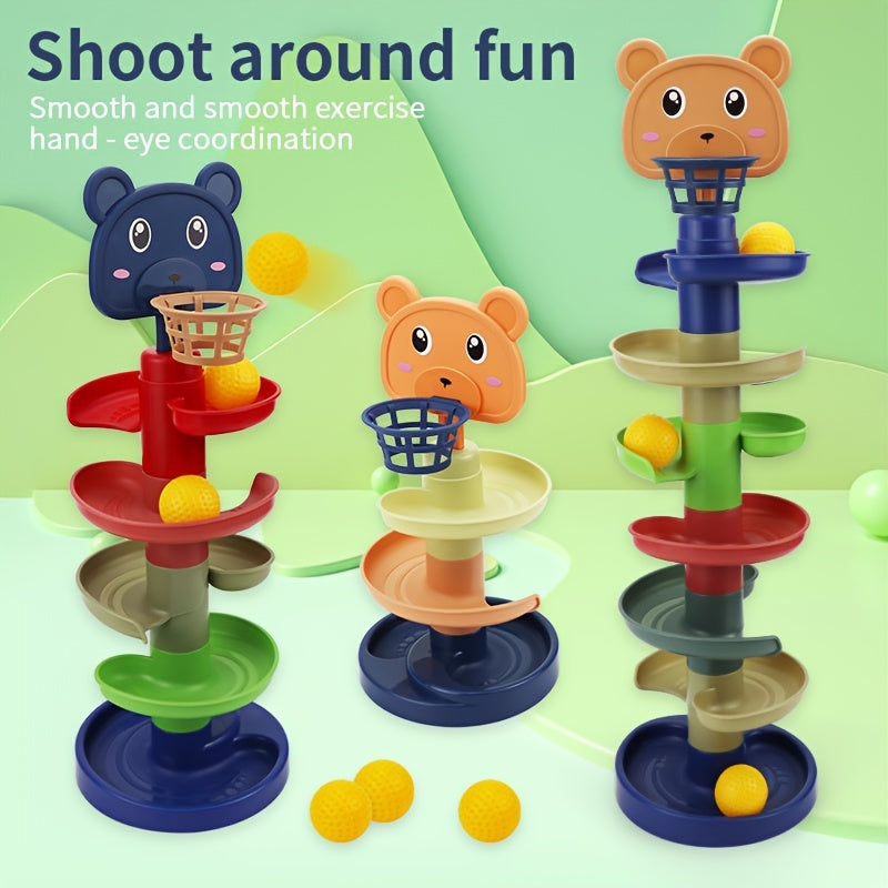 Children's Stacked Shooting Track Rolling Ball Tower