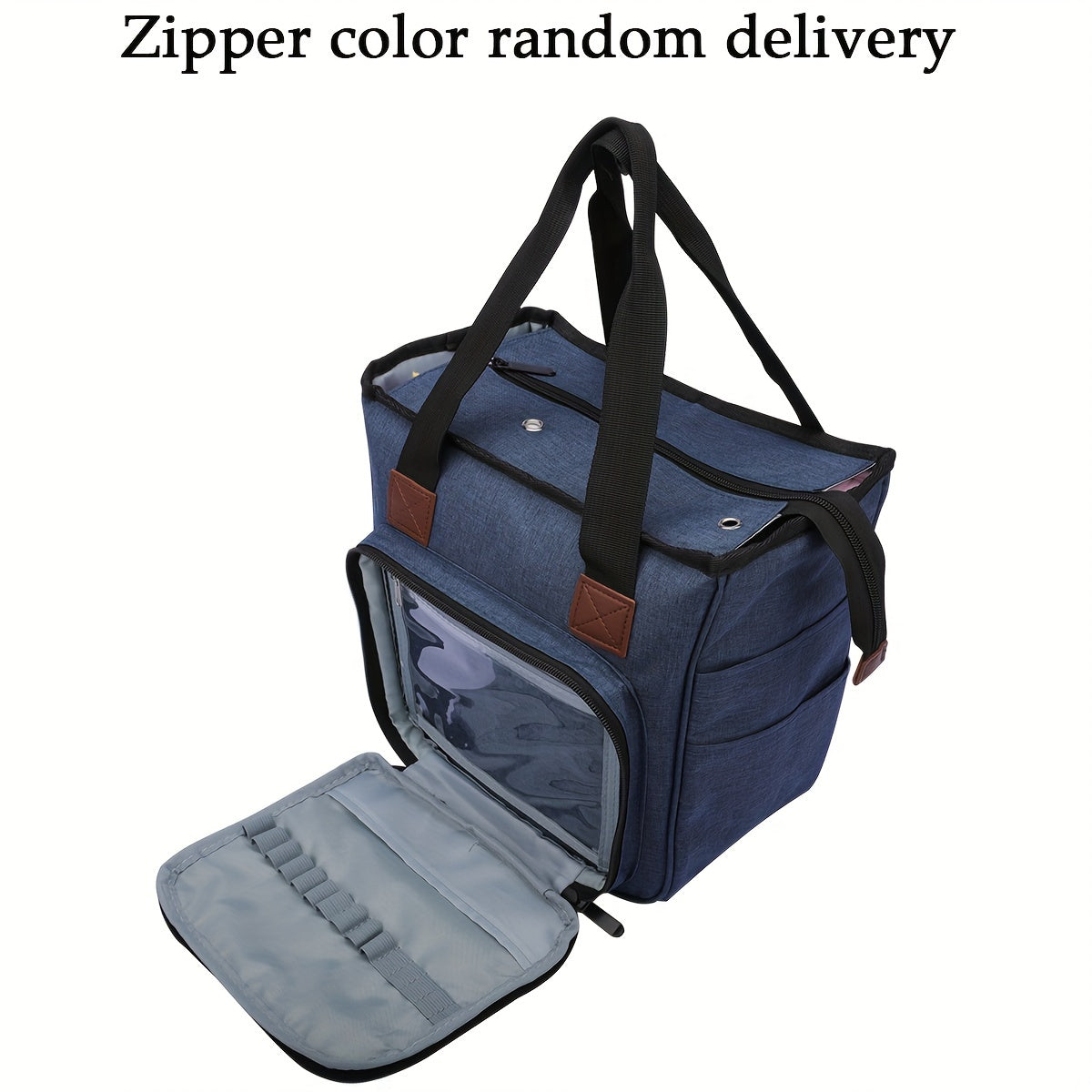Portable Knitting Yarn Organizer Bag Storage Crochet Handbag