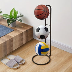 Ball Storage Rack Basketball Display Stand Portable Ball Holder