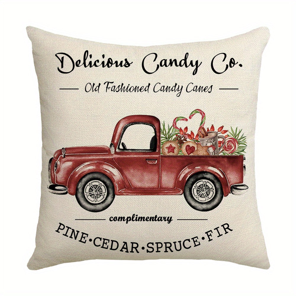 1pc Reindeer Christmas Pillow Case - Holiday Decor