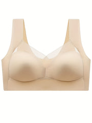Breathable Mesh Wireless Bra Full Coverage Lingerie