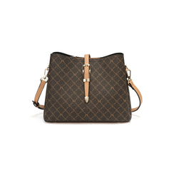Vintage Argyle Crossbody Bag Adjustable Straps Zipper Square Shoulder Bag