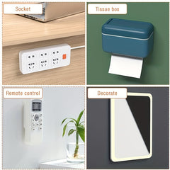 Self Adhesive Wall Hook Socket Storage Holder Cable Organizer Fixer