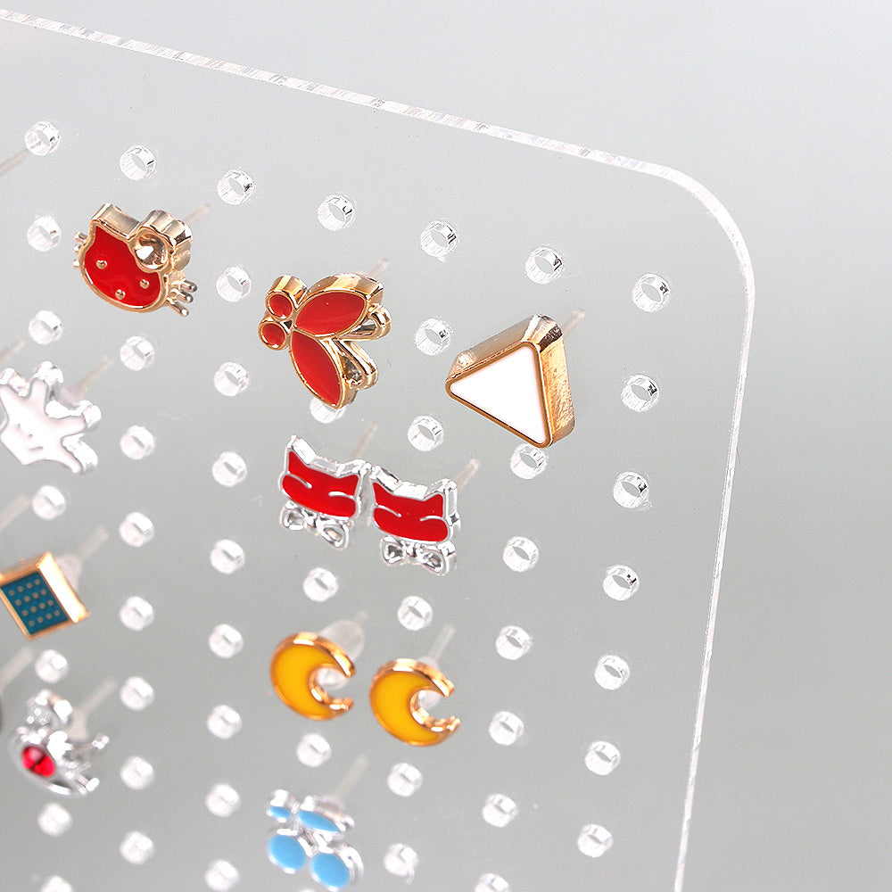 Acrylic Transparent Earring Holder Display Stand