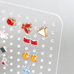 Acrylic Transparent Earring Holder Display Stand