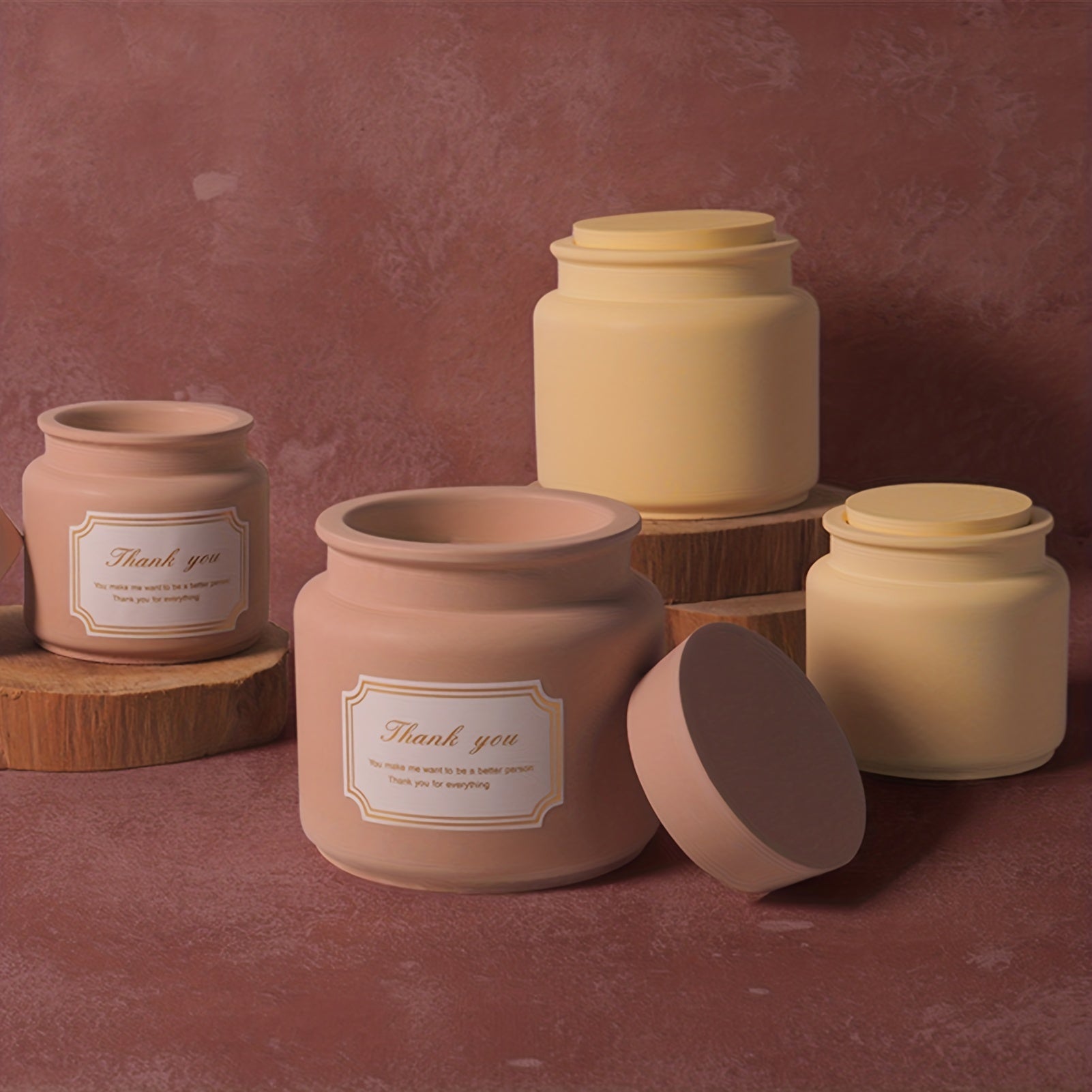 Candle Jar With Lid Silicone Molds for Candle Holder