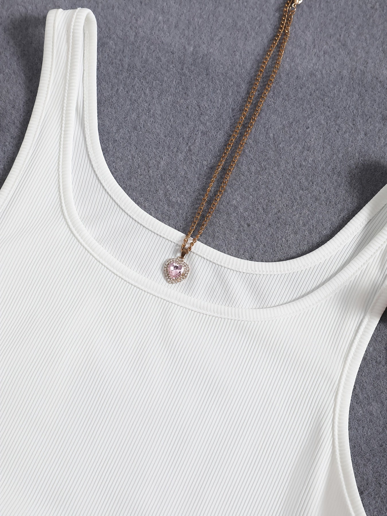 Solid Drawstring Crop Tank Top for Women