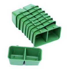 Durable Plastic Bird Food Boxes 3pcs Parakeet Feeder