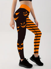 Halloween Printed Yoga Leggings Women's Activewear