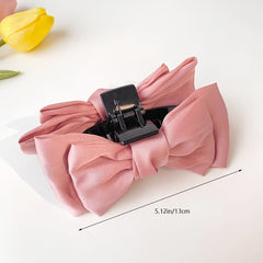 Oversized Satin Bow Hair Pin for Women Girls Hair Accessory