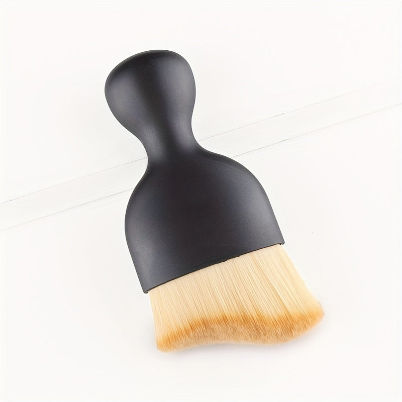 Kabuki Foundation Powder Brush Makeup Blending S Shape Top Cosmetic Brush