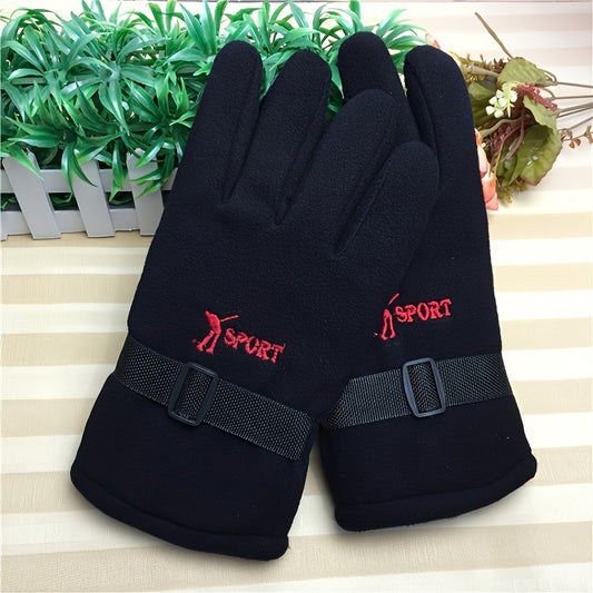 Men's Large Winter Warm Gloves for Outdoor Sports