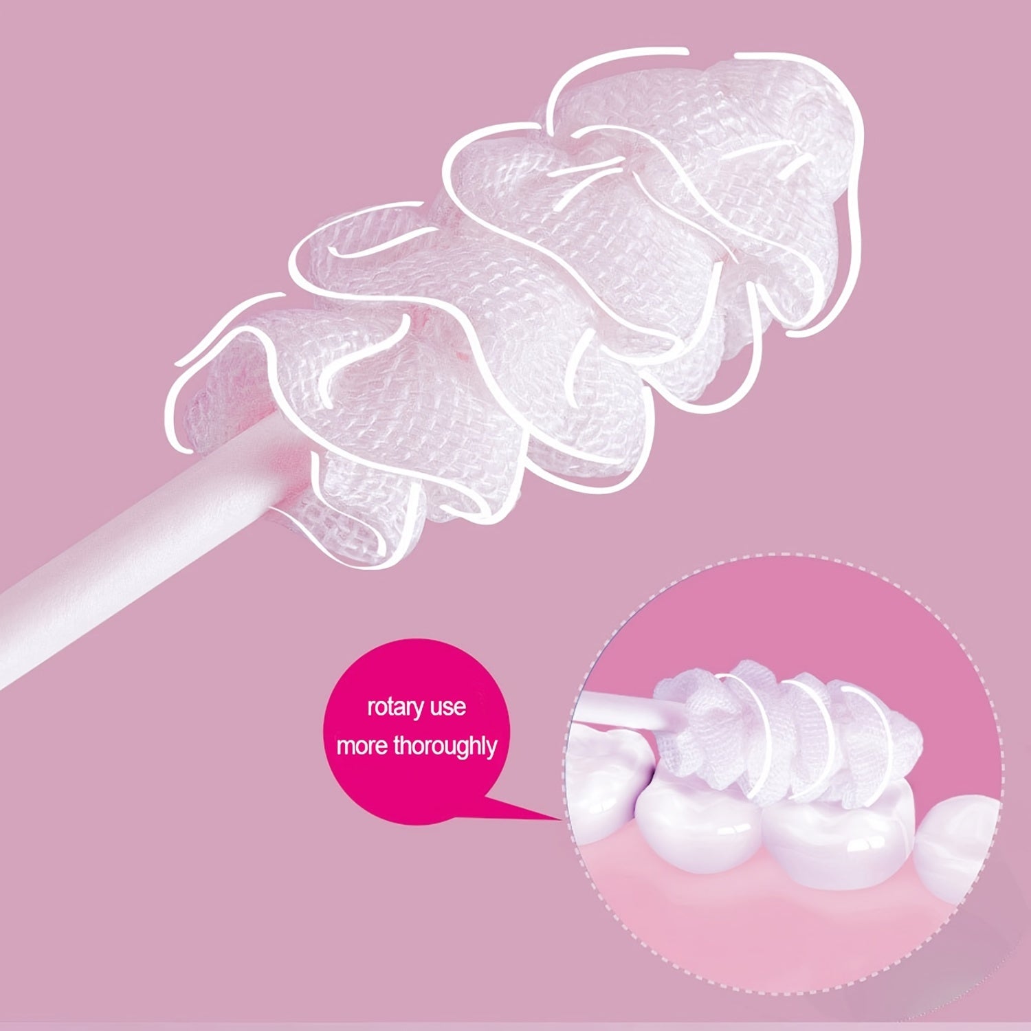 30pcs Baby Tongue Cleaner Oral Cleaning Gauze