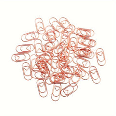 50pcs Heart Shape Paperclips for Office School Organizer Supplies