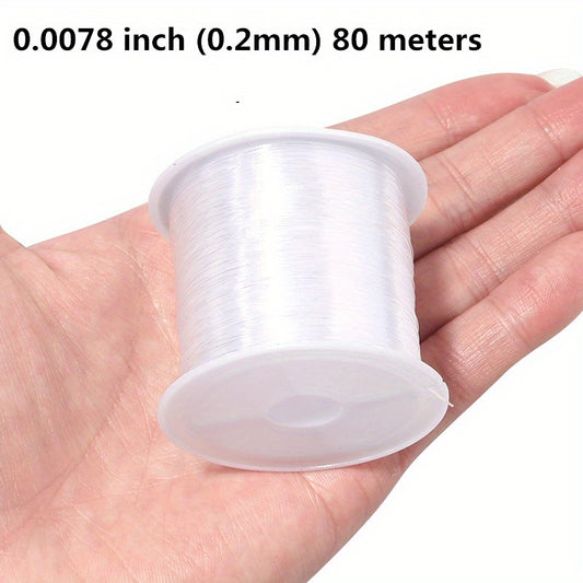 0.2mm Clear Fishing Line Beading Cord for Jewelry Making