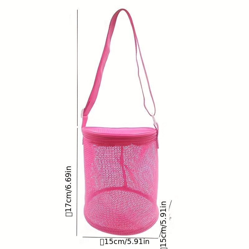 Kids Mesh Shell Storage Bag for Beach Sand Toys