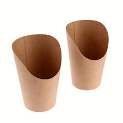 50pcs 14oz Disposable Paper Cup for French Fries, Home & Outdoor Use