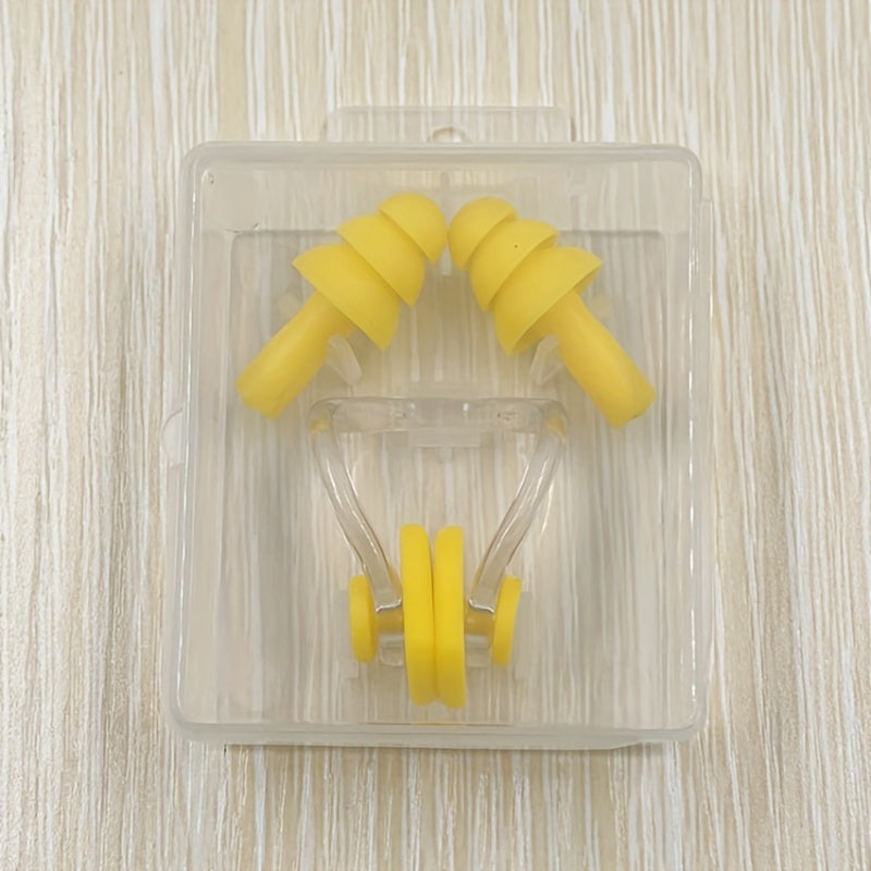 Waterproof Nose Clip Earplug Set for Swimming