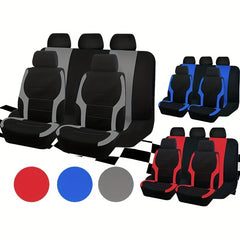9pcs All Purpose Car Seat Cover Mesh Cloth Car Interior Five Seat Cover